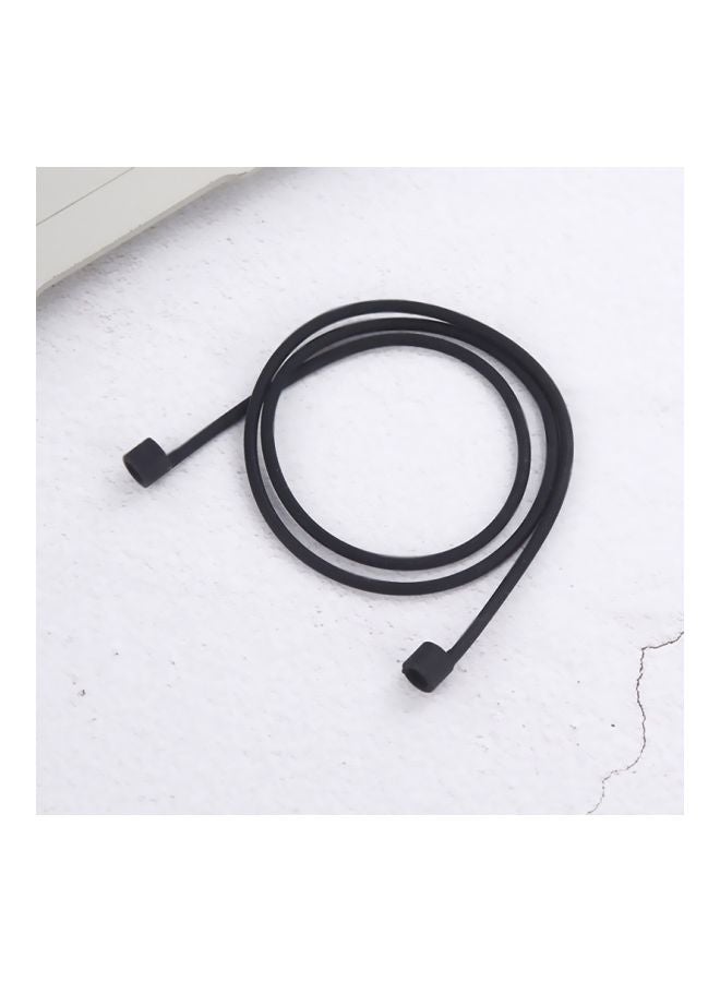 Anti-lost Silicone Strap For Apple AirPods Black - Image 2