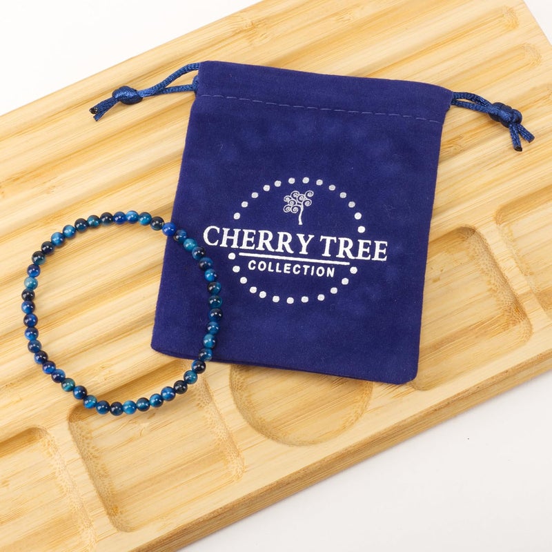 Cherry Tree Collection - Small, Medium, Large Sizes - Gemstone Beaded Bracelets For Women, Men, and Teens - 4mm Round Beads - Image 2