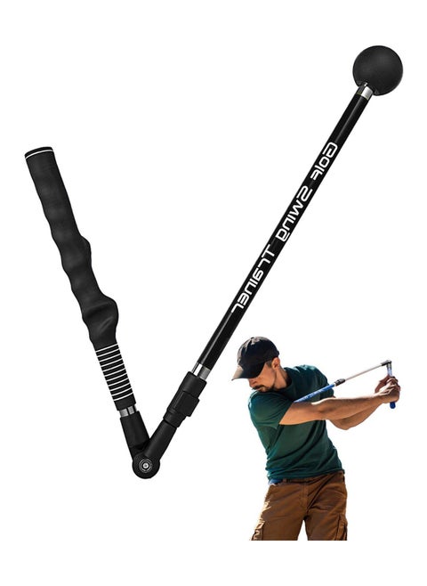 Portable Golf Swing Trainer for Improved Hinge and Forearm Rotation, Enhance Grip and Rhythm with Collapsible Design