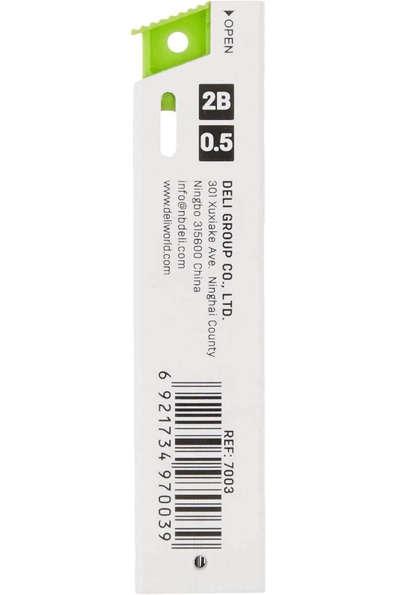 Deli Scribe 7003 Mechanical Pencil Leads, 2B, 0.5 mm - Image 2