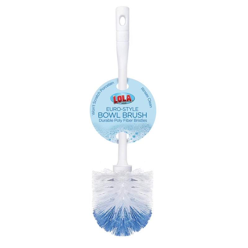 Lola Products Classic  Toilet Brush  Durable Fiber Stiff Bristles  Bathroom Toilet Bowl Cleaner  Compact Size  Non-Scratch  Long-Lasting - 2 Pack - Image 1
