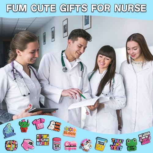 YEALQUE 20PCS Funny Nurse Focal Beads Nursing Silicone Focal Bead for Pens/Necklace/Keychains/Bracelets/Lanyards Nurse Nursing Student Medical Worker Gifts - Image 4