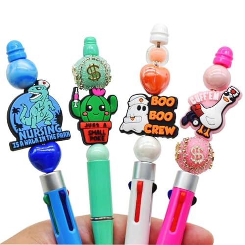 YEALQUE 20PCS Funny Nurse Focal Beads Nursing Silicone Focal Bead for Pens/Necklace/Keychains/Bracelets/Lanyards Nurse Nursing Student Medical Worker Gifts - Image 2