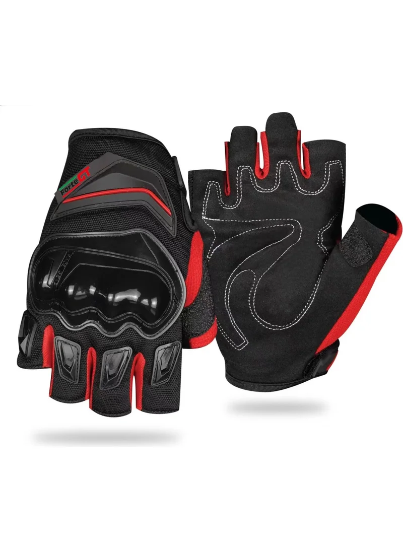 Forte Gt Gloves RS1903D Red Fingerless