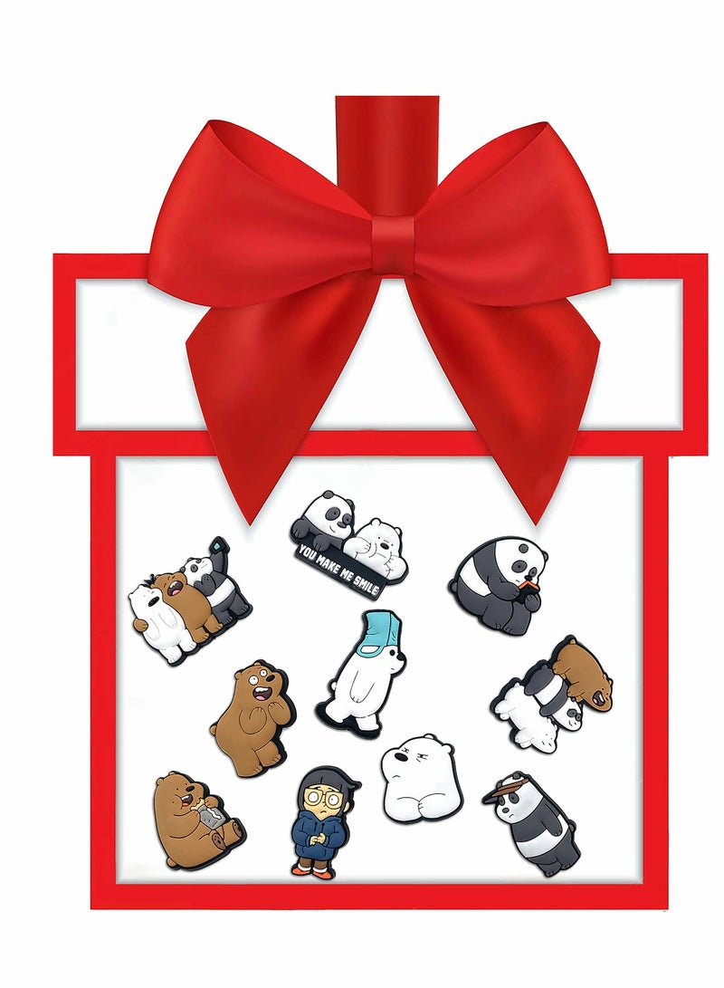 Zikra زينة أحذية كروكس كرتونية، زينة تناسب الصنادل والأحذية، زينة من PVC للأساور، هدايا لحفلات الأولاد والبنات 10 قطع - Image 5