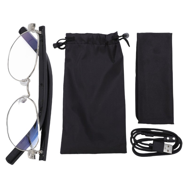 Ai Smart Translation Glasses 100-Language Real-Time Translator Voice - Clear Sound Bluetooth 5.3 - Remote Photographed Function Smart Glasses for Travel Business - Image 1