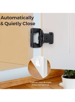 Y&D SYOSI 10 Pcs 1/2 inch Overlay Kitchen Cabinet Hinges, Self Closing Door Hinges Semi-Concealed Soft Close Home Essentials Hardware Accessories  - Image 5