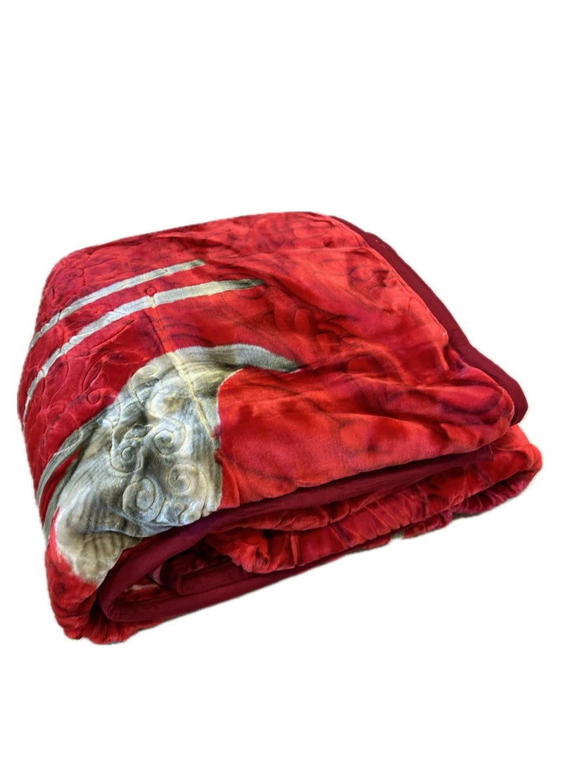 MAARYA LOVE 2 PLY SUPER SOFT EMBOSSED BLANKET - Image 4