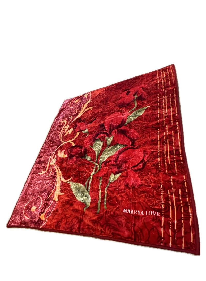 MAARYA LOVE 2 PLY SUPER SOFT EMBOSSED BLANKET - Image 3