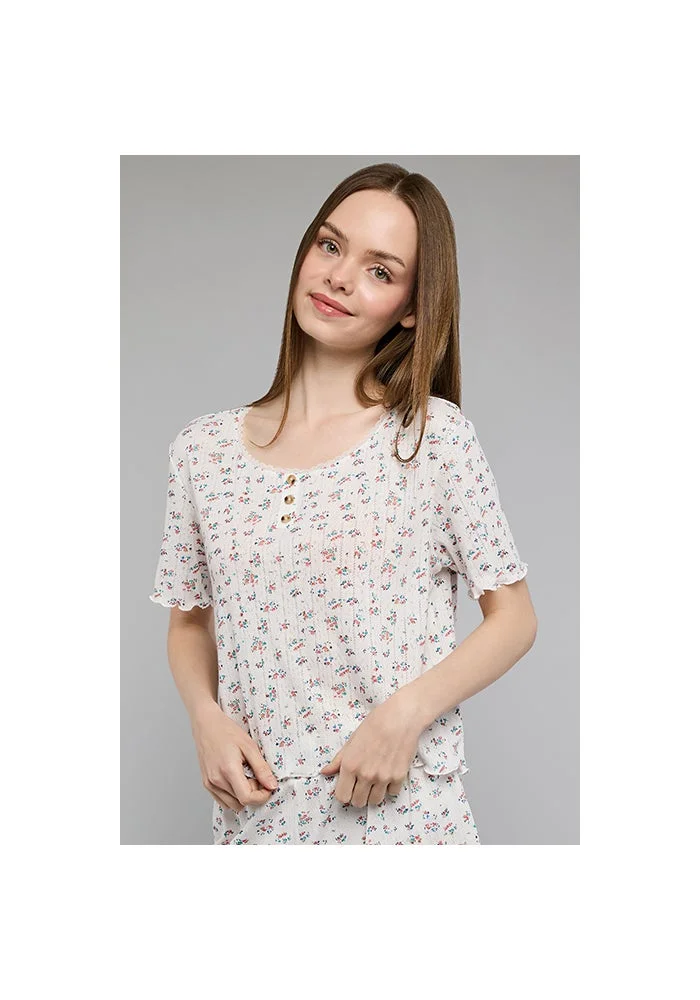 أر أند بي Printed Shorty Pyjama Set