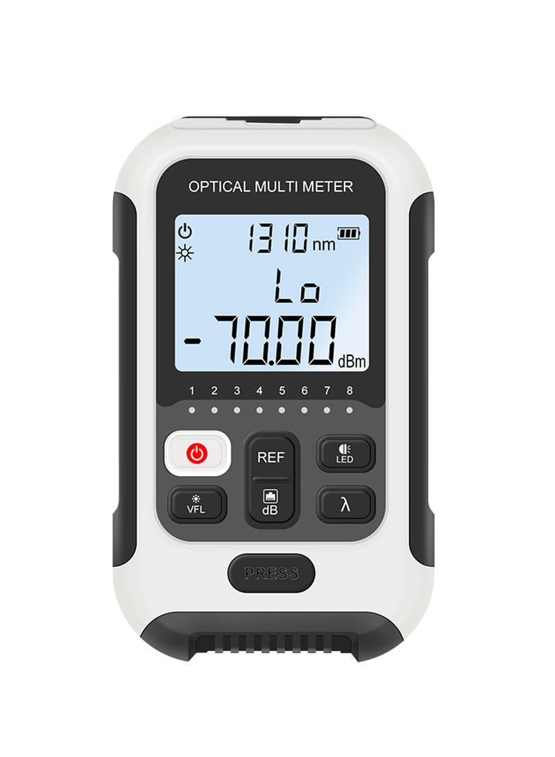 Portable Lightweight 3 in 1 Optical Power Meter High Accurancy Network Tester Digital Display Optical Fiber Tester with LED Light - Image 2