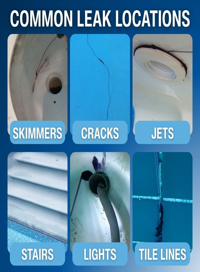 Leakmaster Pool Leak Detection Kit - 8 oz Blue Dye with Reusable Syringe - High-Visibility Leak Finder for Pools, Hot Tubs & Spas - 40+ Refills- Professional Water Tracing Tool - Image 5