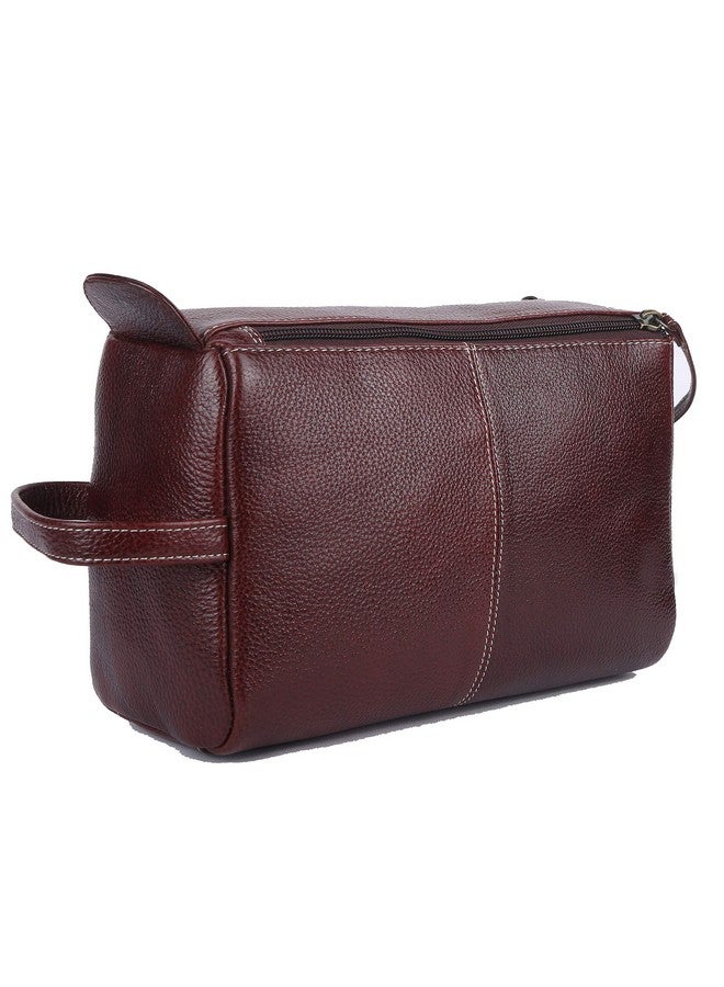  هاموندز فلاي كاتشر حقيبة أدوات الزينة الجلدية الأصلية HAMMONDS FLYCATCHER للرجال والنساء - مجموعة تنظيم السفر مع جيوب متعددة - حقيبة أدوات الزينة الرجالية البنية - حقيبة أدوات الزينة الأنيقة للسفر/مجموعة أدوات الحلاقة للرجال - 12 سم - Image 3