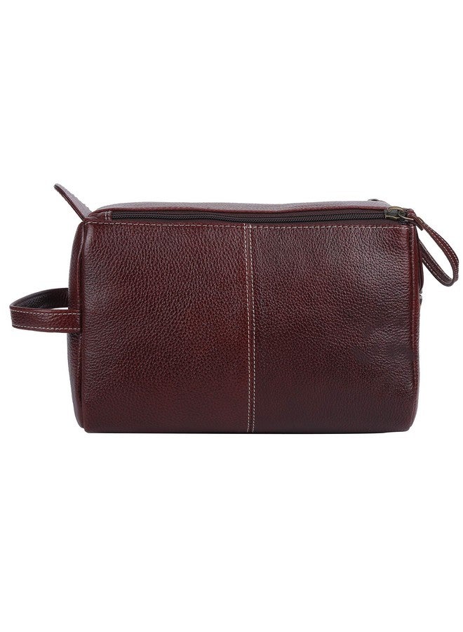  هاموندز فلاي كاتشر حقيبة أدوات الزينة الجلدية الأصلية HAMMONDS FLYCATCHER للرجال والنساء - مجموعة تنظيم السفر مع جيوب متعددة - حقيبة أدوات الزينة الرجالية البنية - حقيبة أدوات الزينة الأنيقة للسفر/مجموعة أدوات الحلاقة للرجال - 12 سم - Image 4