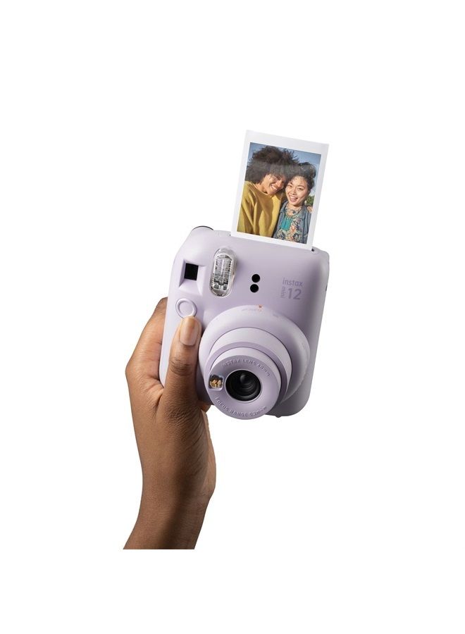 Instax mini 12 instant film camera, auto exposure with Built-in selfie lens, Lilac Purple  - Image 2
