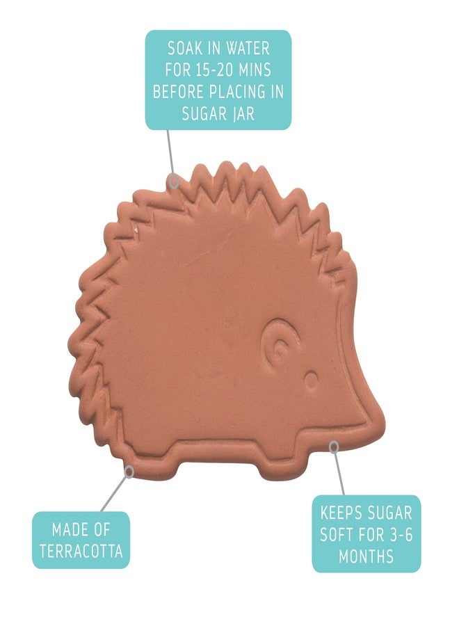 Now Designs Terracotta Brown Sugar Saver, Hedgehog, 3 Count - Image 3