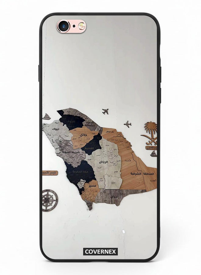 Covernex Apple iPhone 6 Protective Case Cover Printed Featuring Saudi Arabia Regional Map - Image 2