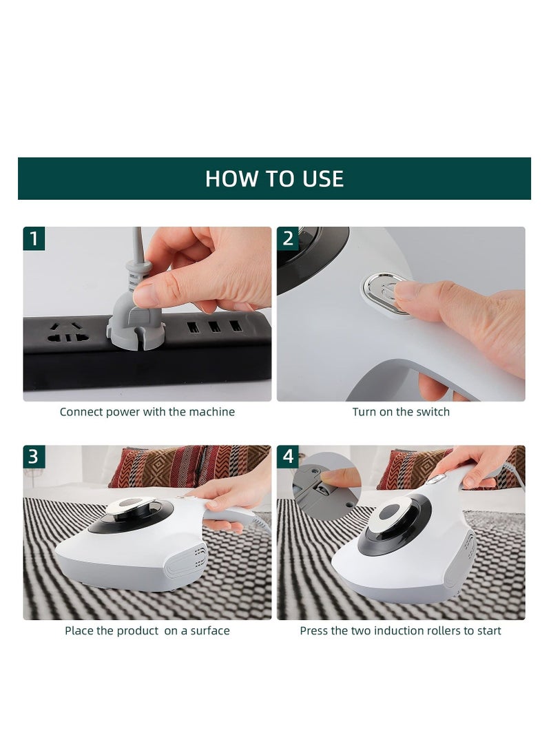 Generic - Bed Mites Collector, Handheld Portable Uv Mite Remover Strong Suction Power Can Efficiently Clean Mattresses, Pillows, Sofas and Carpets - Image 1