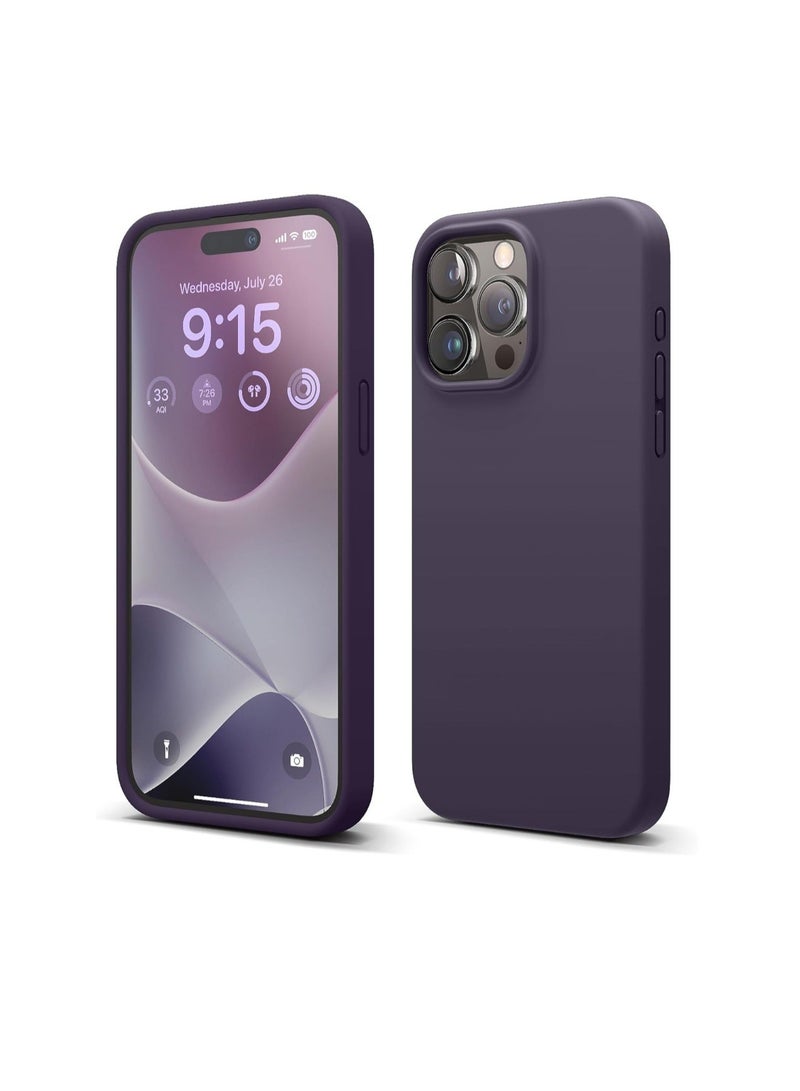 فيسوس iPhone 15 Pro Max Case ، علبة السيليكون السائل ، غطاء واقي كامل للجسم ، مقاوم للصدمات ، علبة هاتف رفيعة ، بطانة الألياف الدقيقة الناعمة المضادة للخلع ، 6.7 بوصة (أرجواني عميق) - Image 1