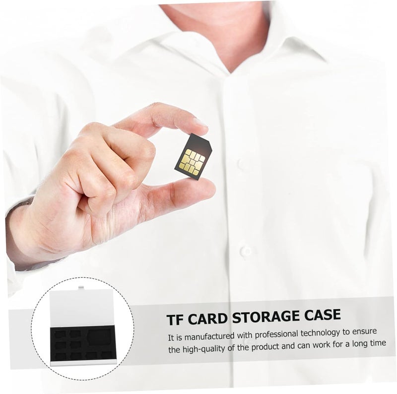 Memory Case for Micro Cards Aluminum Alloy Memory Holder 9 Slots Waterproof Organizer for Storage Compatible Cameras and Computers - Image 4