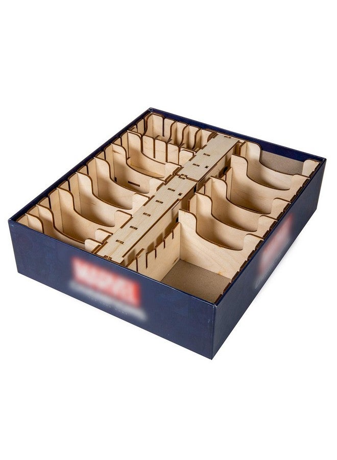 The Broken Token Marvel Champions Compatible Game Organizer - Wood Storage Box with Multiple Trays - Image 3