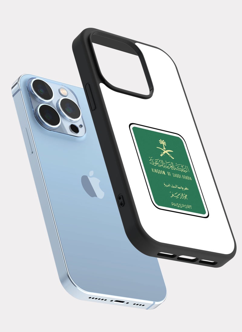 PXLAAT iPhone 13 Pro case cover Saudi Arabis Passport  - Image 2