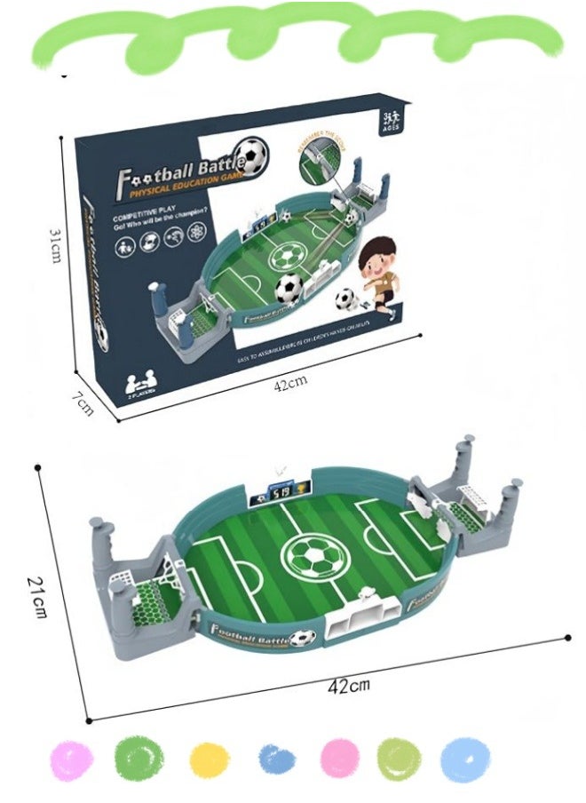 Mini Table Soccer Game, Mini Tabletop Soccer Game with 2 Balls,  Football Table Interactive Game, Desktop Sports Board Game for Adults Kids Family Game