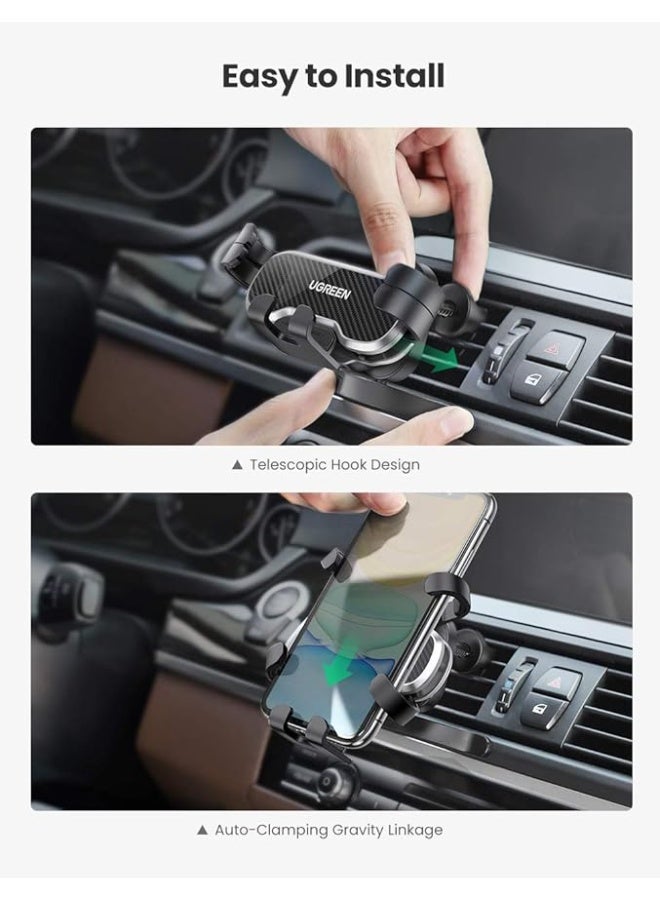 يو جرين حامل هاتف السيارة UGREEN لتثبيت في فتحة التهوية مع تصميم قفل تلقائي - Image 5