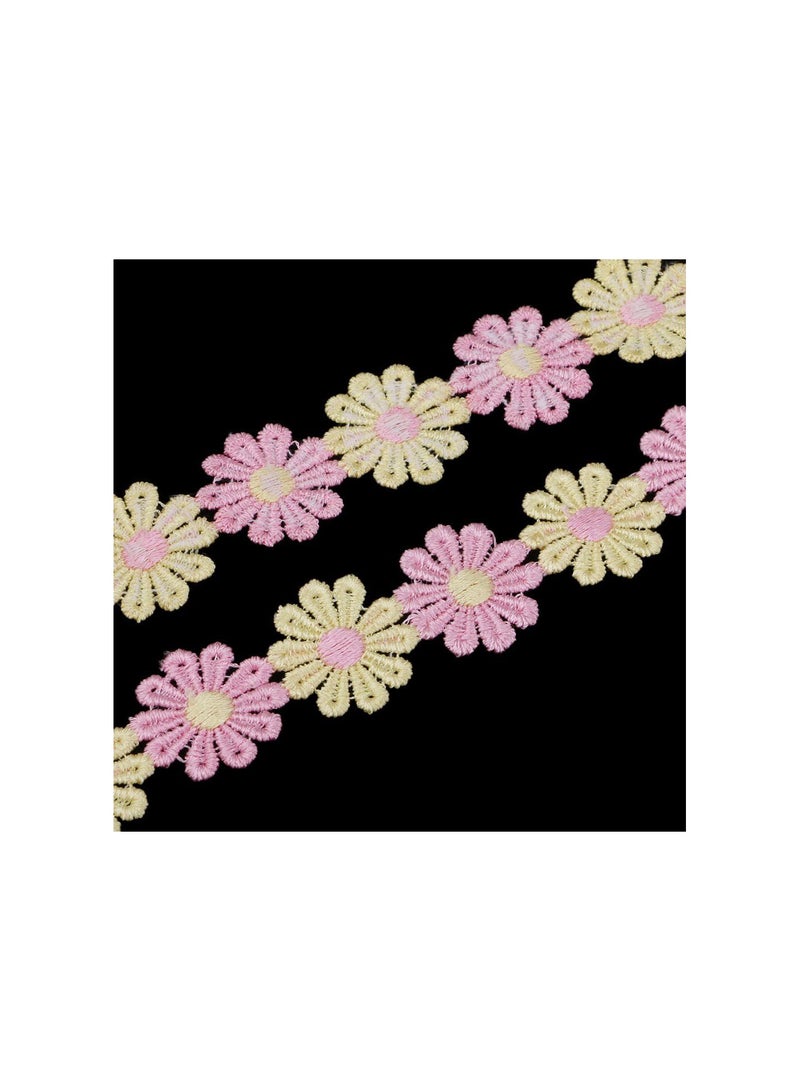 GGOOT 4 Yards Daisy Sun Flower Decorating Lace and Trims for Sewing and Art Craft Projects, DIY Headband Ornaments - Image 5