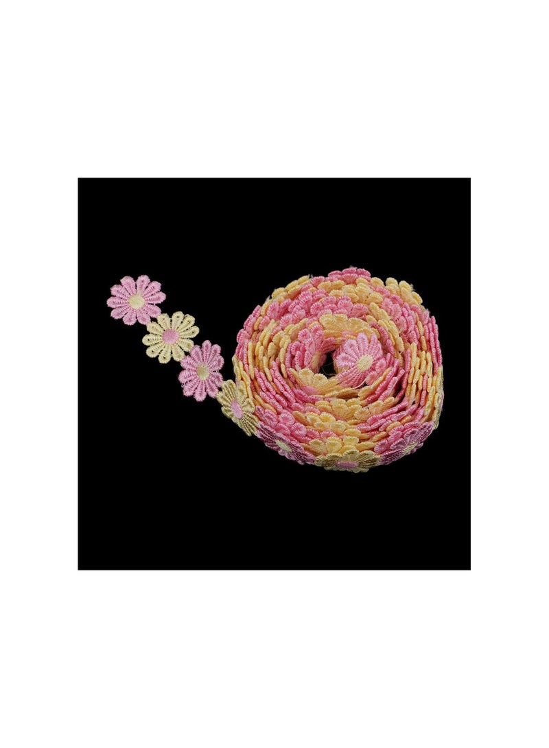 GGOOT 4 Yards Daisy Sun Flower Decorating Lace and Trims for Sewing and Art Craft Projects, DIY Headband Ornaments - Image 2