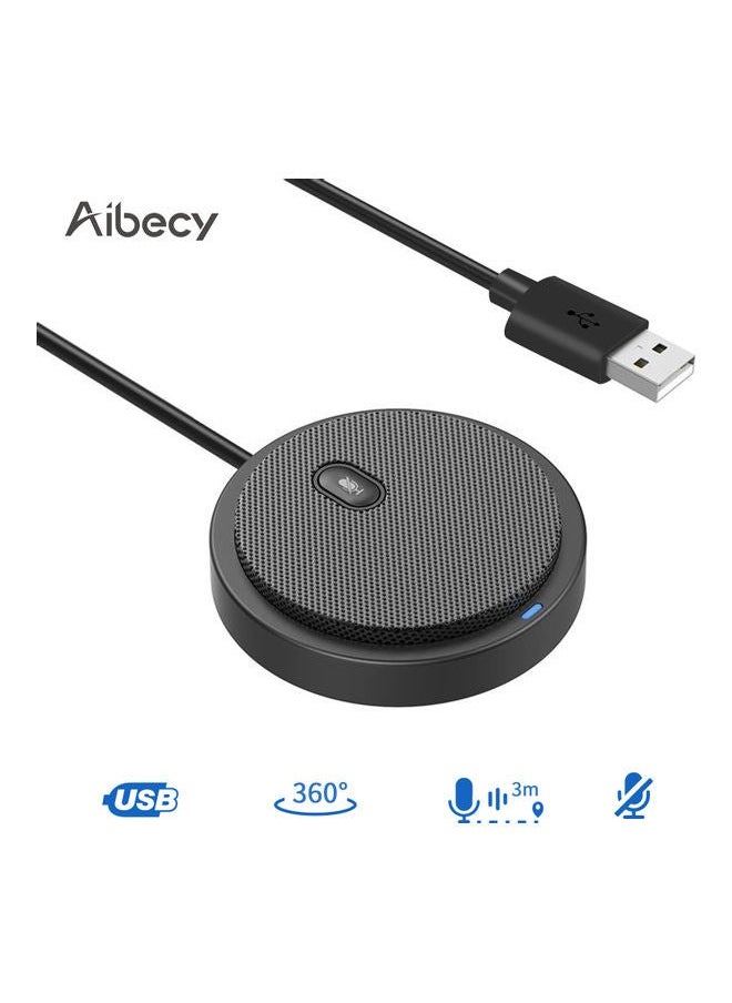 NIBEMINENT USB Conference Microphone Black  - Image 5