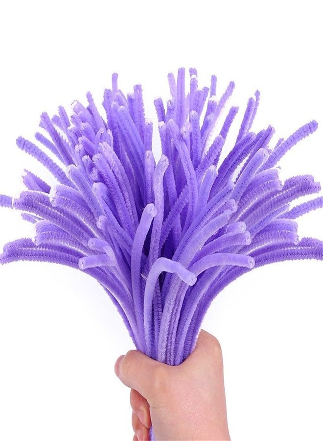 bolt bee Creative Crafting Pipe Cleaners for DIY Crafts, Chenille Stems, Bouquet Making, Festival Home Decorations, Flower Making Supplies (purple, lavender, bottle green(100pc)) - Image 4