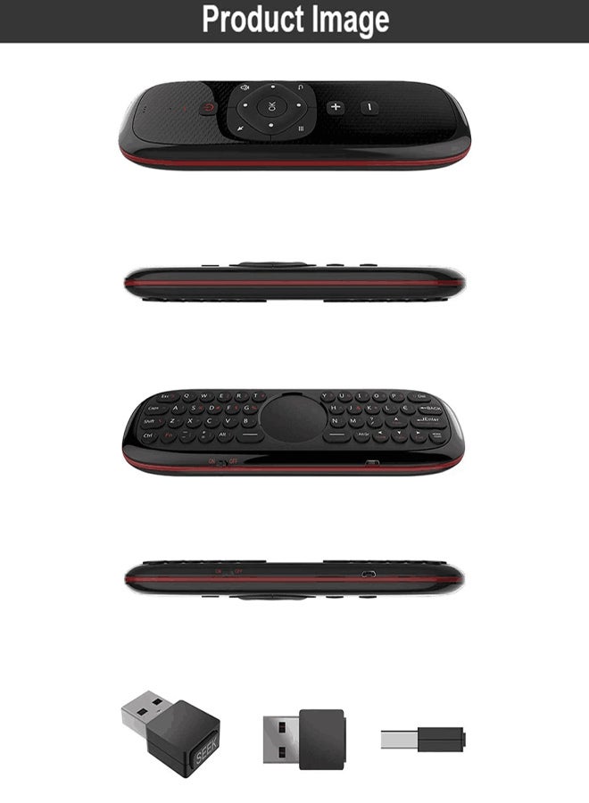 Wechip W2 2.4G Air Wireless Keyboard with Touchpad Infrared Remote Control for Android TV BOX PC Projector - Image 2