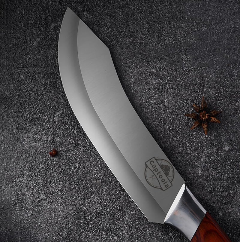 Captoola سكين مطبخ من الفولاذ المقاوم للصدأ كابتولا حادة للغاية مجموعة سكاكين الطهاة مع مقبض مريح سكين تقشير مجموعة سكاكين الطهاة من 4 قطع - Image 3