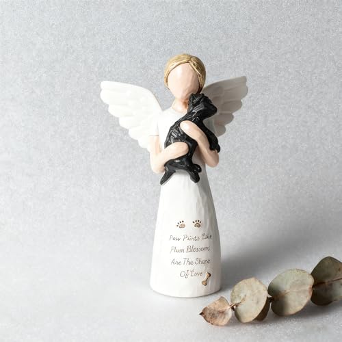 O-FarFarm Dog Memorial Sympathy Gift for Loss of Pet, Comforting Bereavement Memorial for Grieving Dog Owners, Hand-Painted Figure，Resin Angel Statues，Garden or Home Memorial Display - Image 1