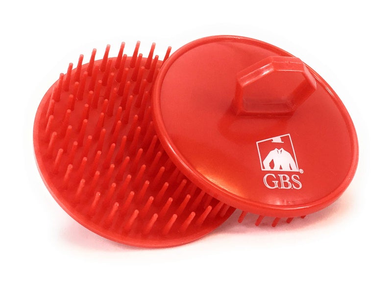 G.B.S Dandruff Cleaning Hair Scalp Brush, Red, Pack of 2 - Image 1