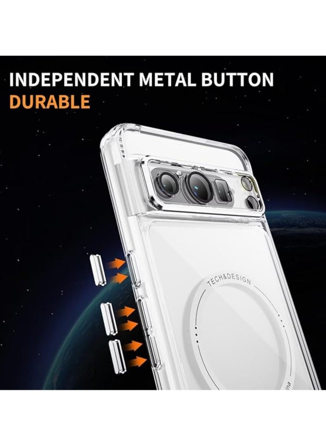 Magnetic Google Pixel 8 Pro Phone Case, MagSafe Compatible Shockproof Clear Case 【Wireless Charging】 Ultra Thin and Light Silicone Case - Image 5