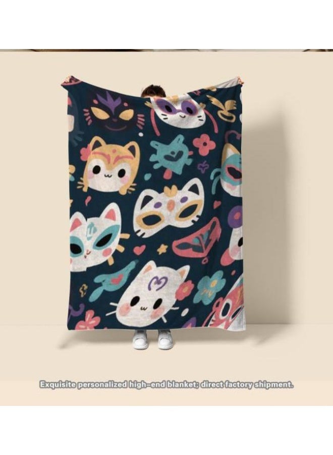 general Children's or student cartoon flannel thin blanket (warm and comfortable, suitable for sleep, games) 100cm*150cm - 353 - Image 3