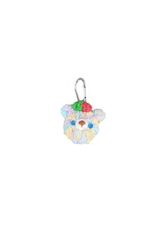 Plush Cartoon Doll For Apple Airtag Locator Protective Case Pet Anti-Lost Tracker Protective Case-Color:Strawberry Hat Bear-Applicable Models:Airtag
