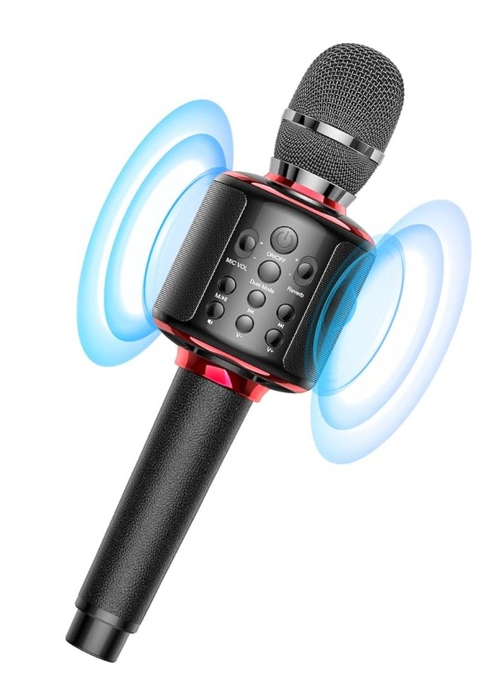 Furtey - Karaoke Microphone Wireless Bluetooth with Dual Singing Function Portable Handheld with Speaker Singing for Birthday Home KTV Party Gift of Kids Adults - Image 1