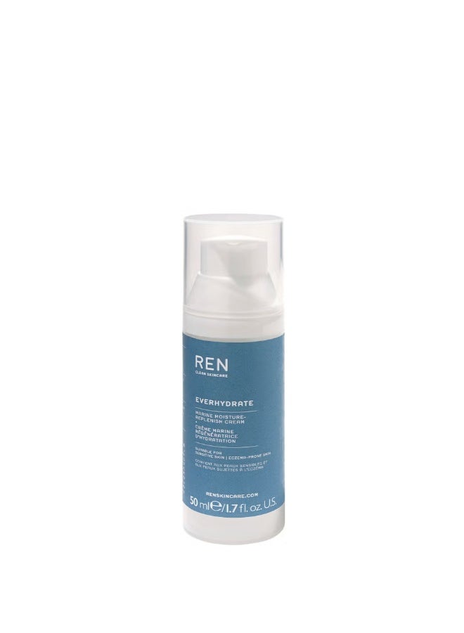 REN Clean Skincare Everhydrate Marine Moisture-Replenish Cream 50ml - Image 1