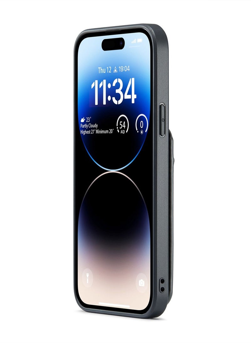 Suteni Back Cover Leather Card Slots Phone Case for iPhone - Image 2