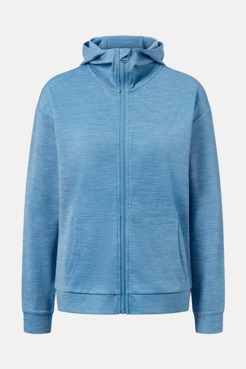 Tchibo جاكيت نسائي بغطاء رأس بأكمام طويلة بلون أزرق - Image 3