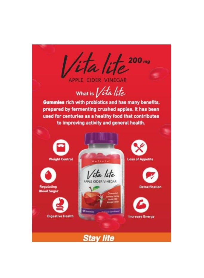 Holista Holista Vitalite Apple Cider Vinegar 90 Gummies  - Image 5