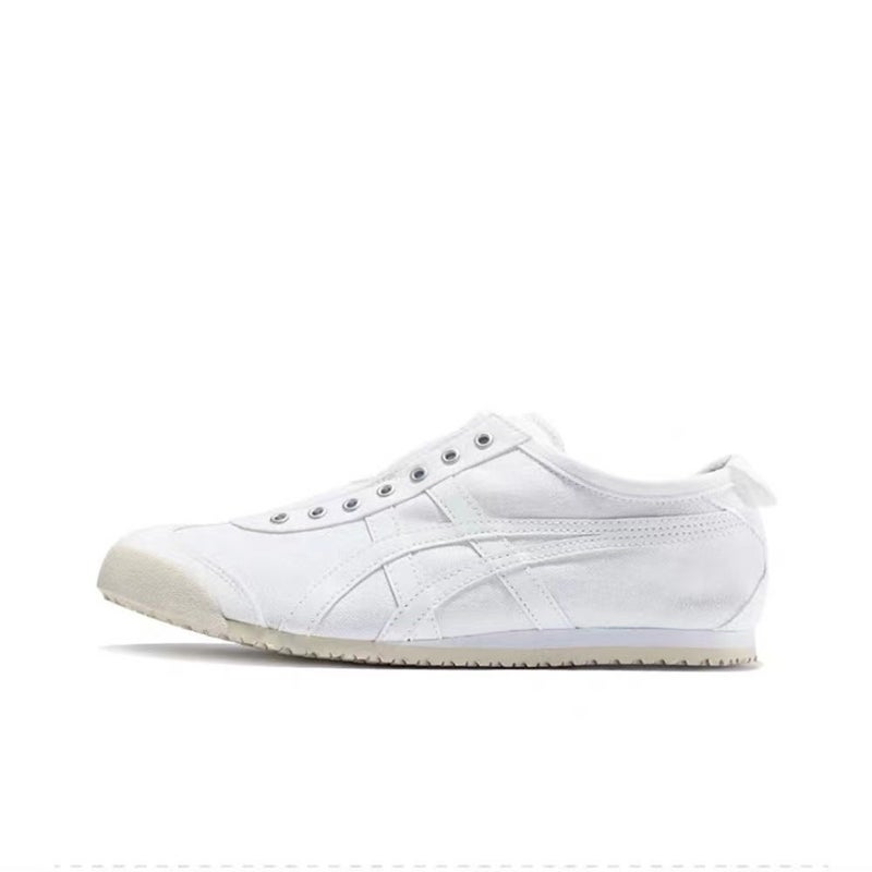 Onitsuka Tiger Classic Casual Sneakers in Black, White & Red - Lightweight and Comfortable