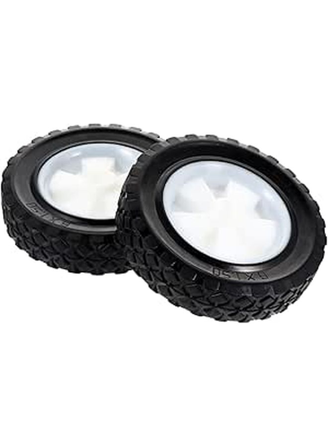 2Pcs Solid Lawn Mower Wheels Durable Grass Cutter For Easy Replacement - Image 1