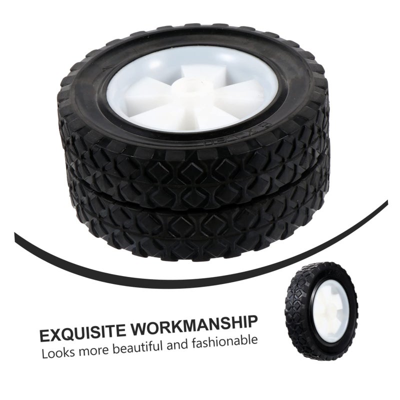 2Pcs Solid Lawn Mower Wheels Durable Grass Cutter For Easy Replacement - Image 3