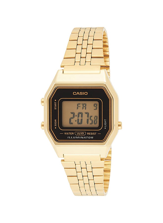 كاسيو ساعة رقمية مقاومة للماء للرجال LA680WGA-1DF باللون الذهبي - Image 1