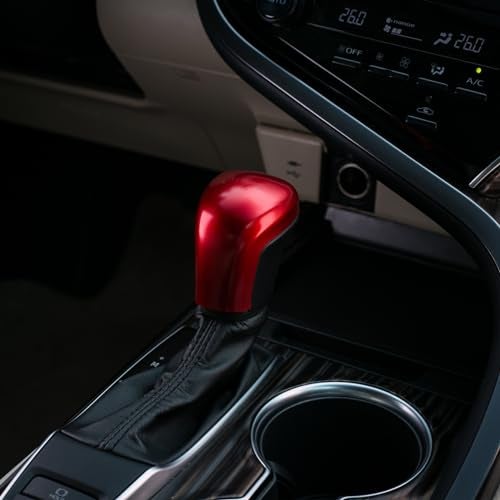 CKE غطاء واقي لمقبض نقل السرعة CKE متوافق مع تويوتا كامري 2025 2024 2023 2022 2021 2020 2019 2018 لملحقات كورولا كروس أفالون - أحمر - Image 3