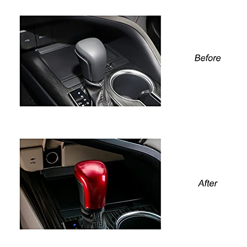 CKE غطاء واقي لمقبض نقل السرعة CKE متوافق مع تويوتا كامري 2025 2024 2023 2022 2021 2020 2019 2018 لملحقات كورولا كروس أفالون - أحمر - Image 4